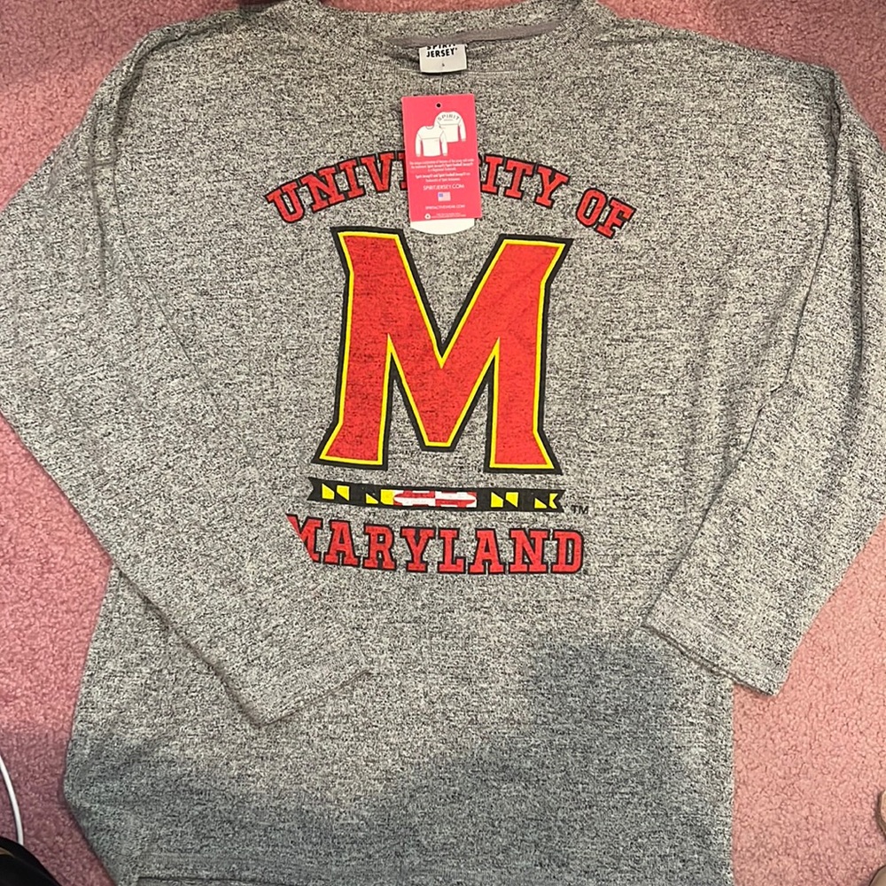 Women’s Crewneck Spirit Jersey- University of Maryland